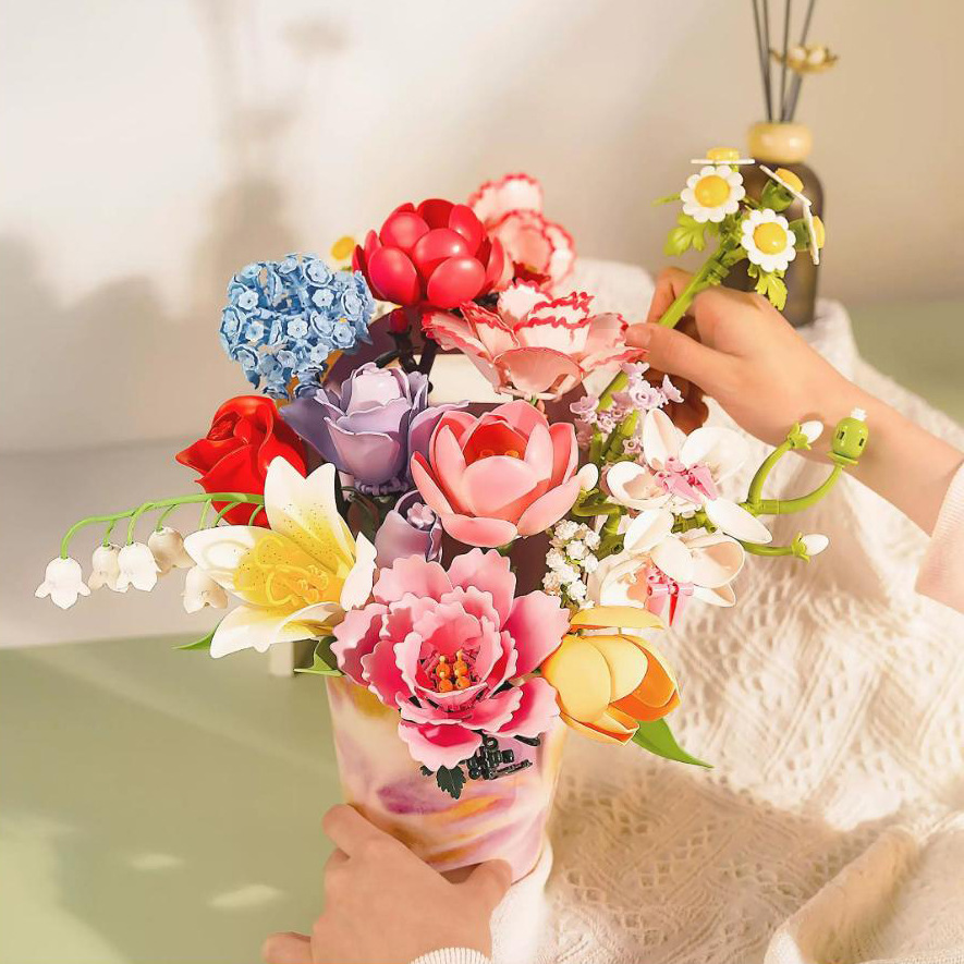 Plant Parent Yearly - ตัวต่อ PANLOS BRICK ดอกไม้ ของเล่น DIY